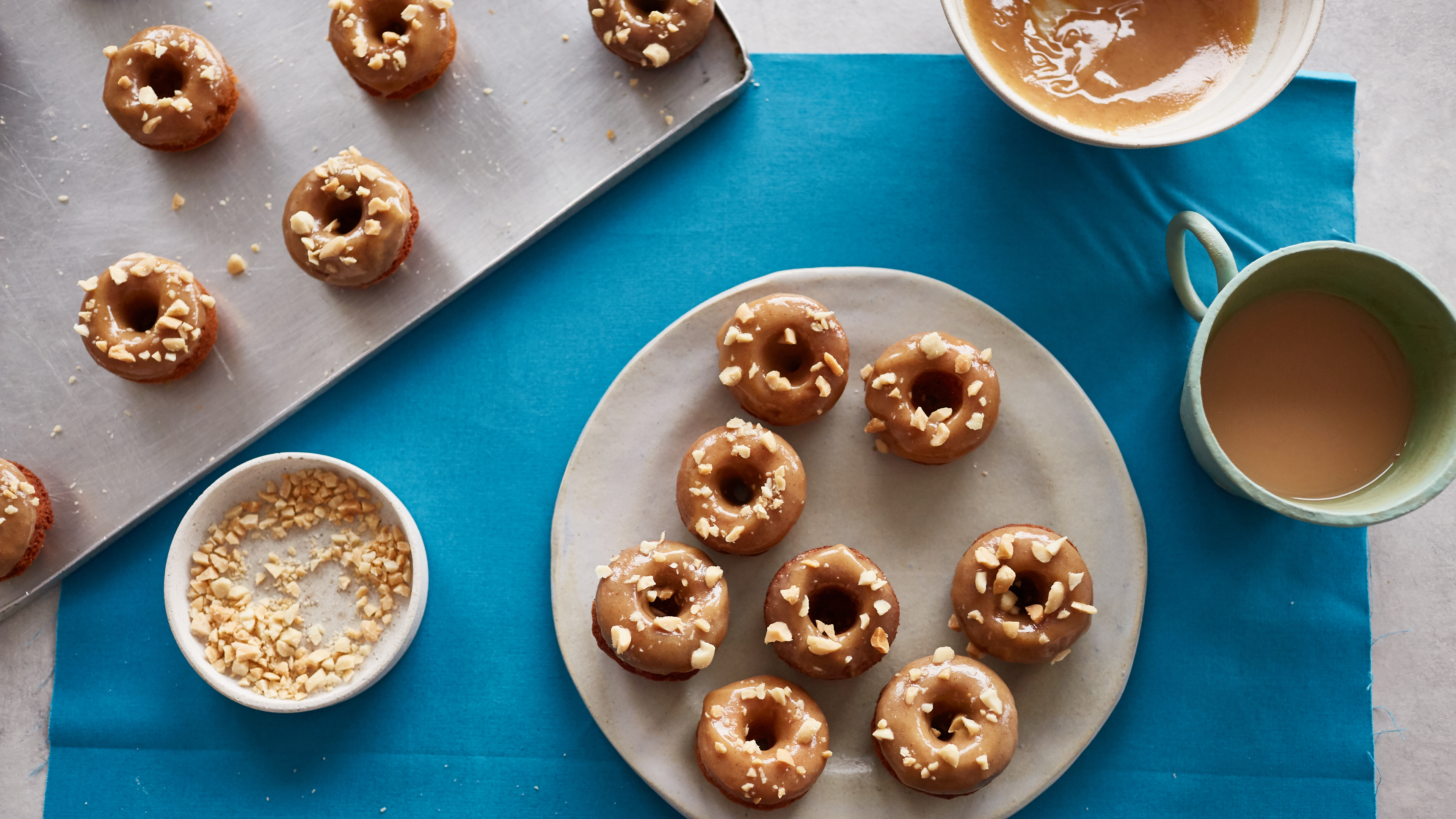 banana peanut butter doughnuts