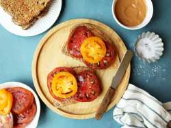 Peanut Butter & Tomato Toast